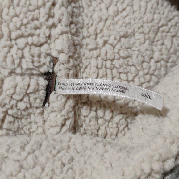 Free People Wool Blend Thick Fleece Vintage Coat W Hood Sz.SP Gently Worn - Picture 5 of 12